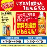「ローソンストア100で「三ツ矢 特濃オレンジスカッシュ」無料券がもらえるのは6月30日まで。夏に嬉しい麺ソースもまとめ買いでお得に。」の画像2