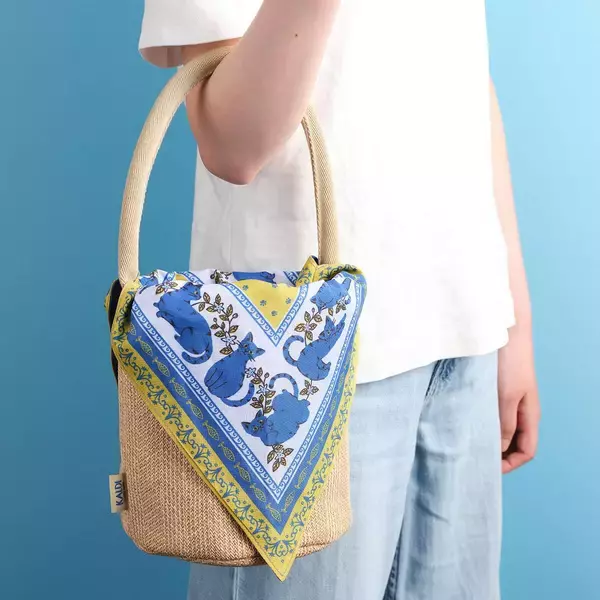 【カルディ】かごバッグ×猫デザインが可愛い♡「ネコバッグ」の事前抽選販売は7月15日まで。