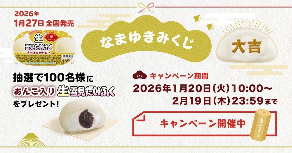 昨年即完売のロッテ「生雪見だいふく」が今年も登場。まるで"できたて"のやわらかさ♡