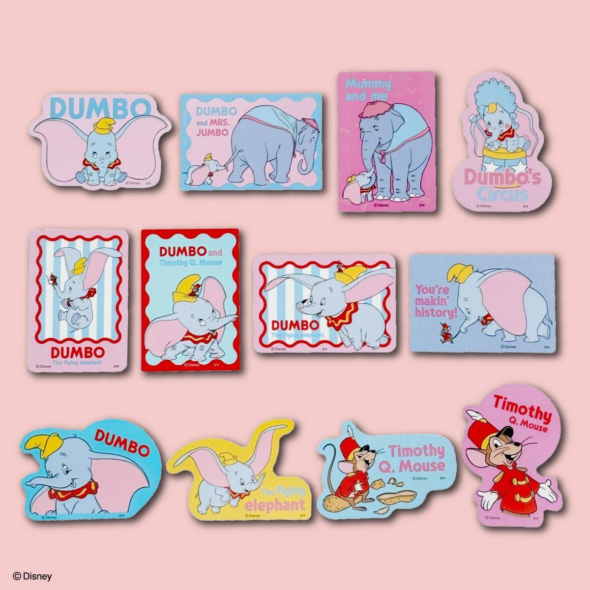 キャンドゥに「ダンボ」のグッズ登場中♡クリアステッカーやポーチ、巾着セットなど日常使いしやすいアイテムが勢ぞろい。