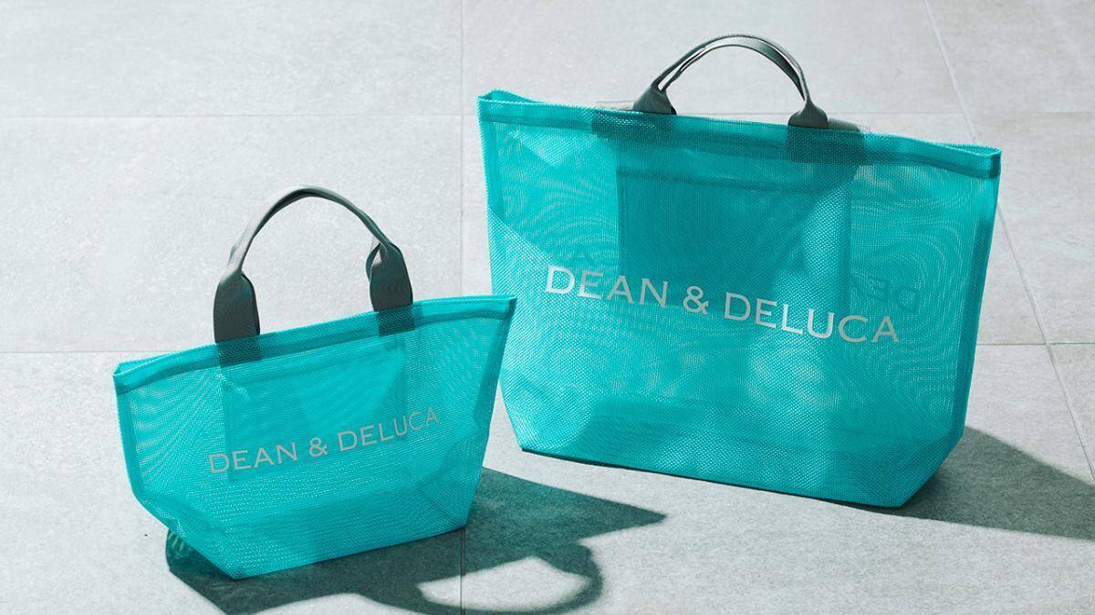 【DEAN & DELUCA】限定色「ターコイズ」のメッシュトートが数量限定で6月16日から登場。夏空みたいな爽やかなカラーが良き♡