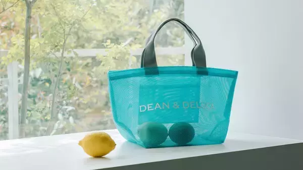 「【DEAN & DELUCA】限定色「ターコイズ」のメッシュトートが数量限定で6月16日から登場。夏空みたいな爽やかなカラーが良き♡」の画像