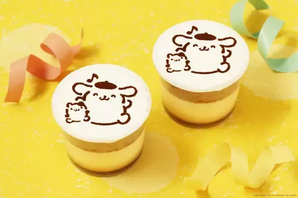 「【パステル×ポムポムプリン】4月限定スイーツはシフォンケーキ＆ミニプリン。すごろくゲームができるパッケージが可愛すぎ♡」の画像