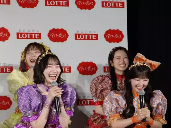 「【写真たっぷり】大バズ中のアイドル「CUTIE STREET」が食レポ対決！ロッテの新アイス「アジアに恋して」発表会をレポート。」の画像