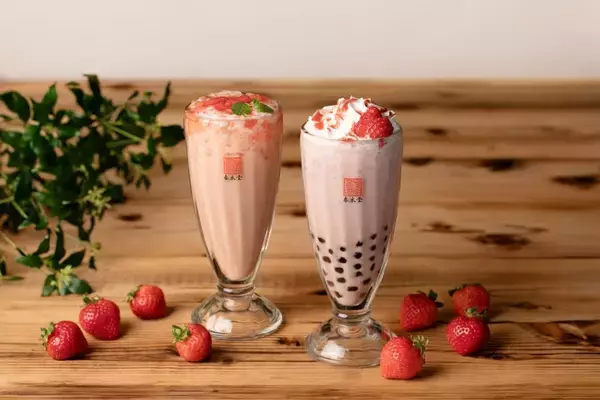 春を先取り♡「春水堂」にあまおう苺のドリンク2種＆明太豆乳麺が2月27日から登場中《期間限定》