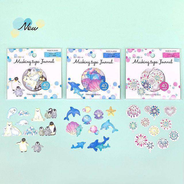 100円 イルカ 花火 ペンギン 人気の激カワ フレークシール 今年も買わなきゃ 21年4月18日 エキサイトニュース