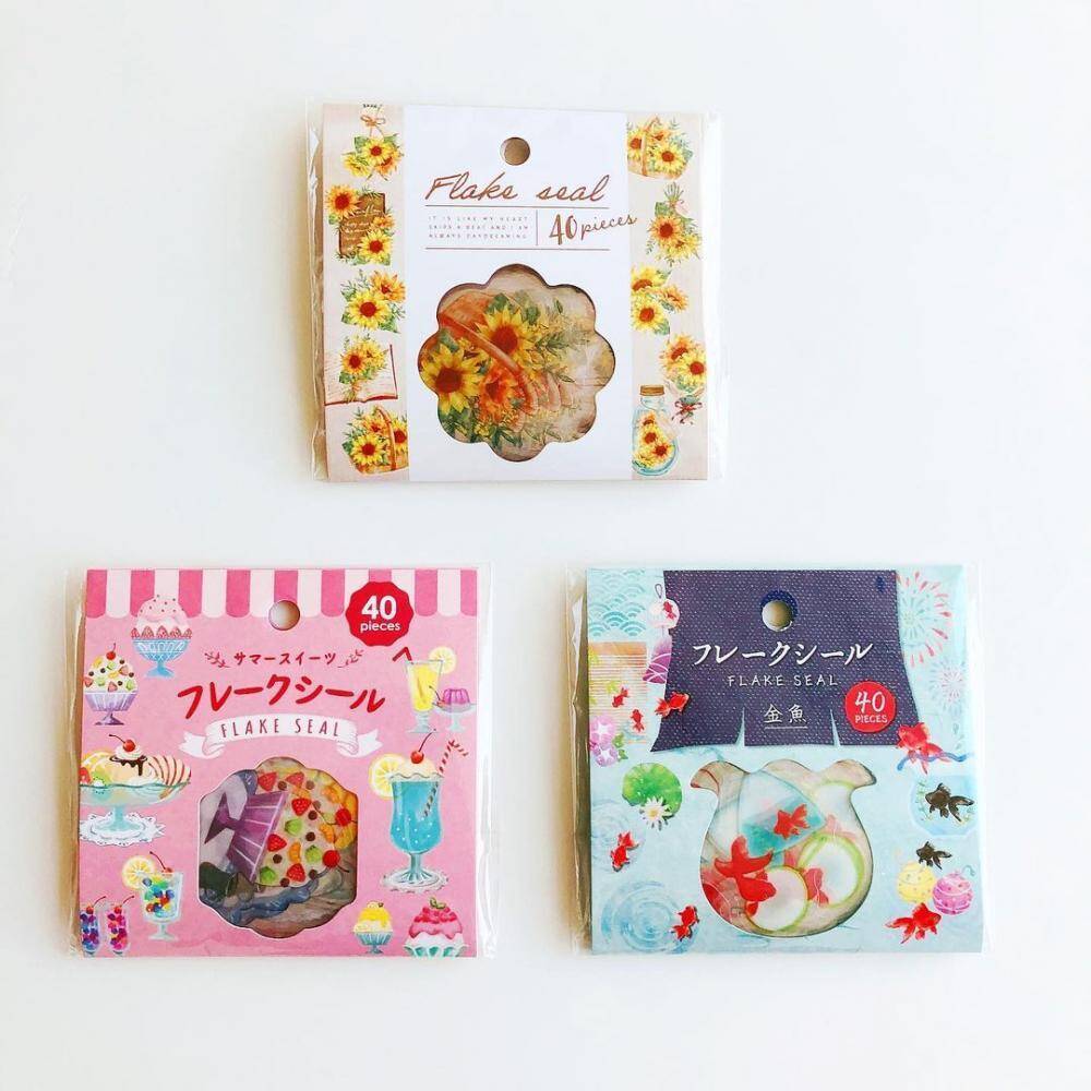 キャンドゥ 色々使えそう 夏っぽフレークシールがレトロ可愛くてよき 21年5月4日 エキサイトニュース