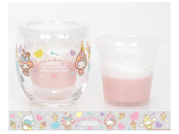 食べ終わった後も使える マイメロ キティのグラス付きムース可愛いよ 21年8月10日 エキサイトニュース