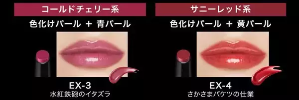 「【KATE】「リップモンスター」の夏限定色が可愛い♡見る角度で色が変化する「色化けパール」でツヤキラな唇に。」の画像