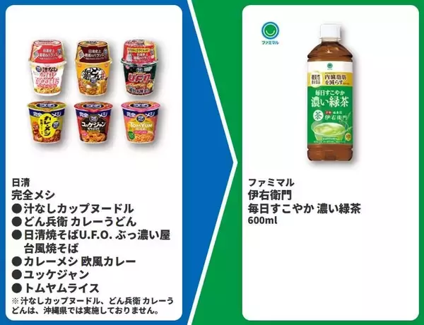 「【ファミマ】3月17日開始の「1個買うと1個もらえる」商品が大量！1週間限定で「おむすび」の中具が増量に。」の画像