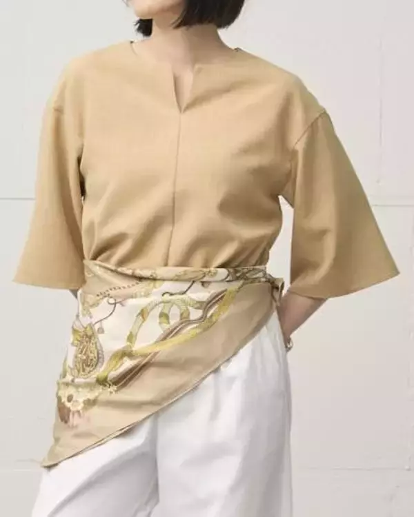 「【ニトリ】これ全部5000円以下！ N＋の「麻見え」新作が優秀。シワが目立ちにくいセットアップ＆美シルエットワンピ登場」の画像