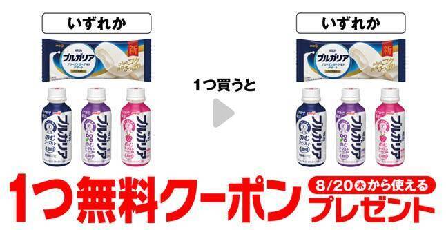 明治ブルガリアの無料券もらえる！8月13日開始のセブンお得情報まとめ
