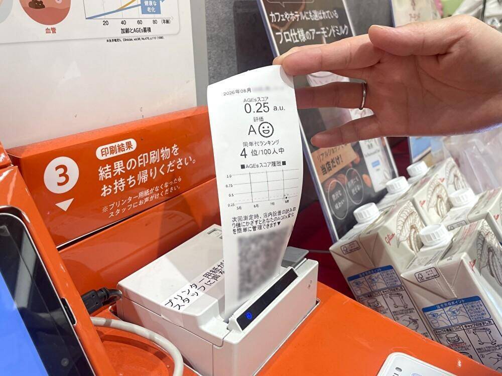 【東京駅地下】東京おかしランドに無料の「糖化」測定器が！健康状態を20～40代女子で勝負してみた