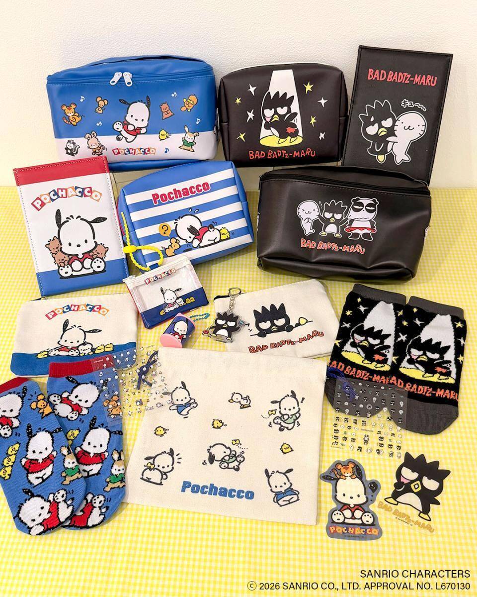 サンリオキャラクターズの限定アイテムがサンキューマートに登場♡コラボ雑貨は先行予約受付中だよ。
