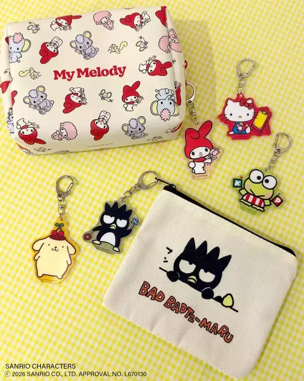 「サンリオキャラクターズの限定アイテムがサンキューマートに登場♡コラボ雑貨は先行予約受付中だよ。」の画像