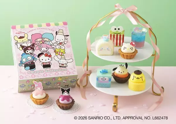 「【銀座コージーコーナー】サンリオのキュートなコラボケーキ登場♡9個入り「スイーツコレクション」はノベルティ付き《予約受付中》」の画像