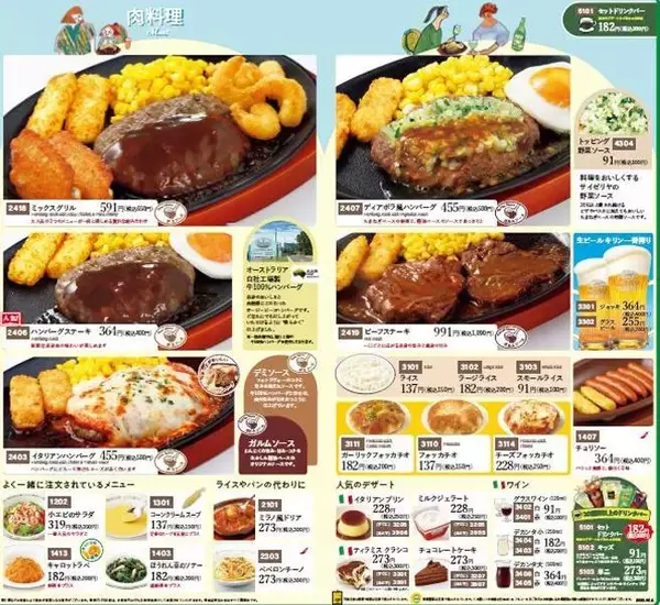 「サイゼのメニューがまた改定。6月10日からの変更点は？メニューから人気商品が消えたとファン騒然。」の画像