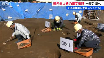 「4000年前の建物跡や人骨などを発見」縄文後期　新潟県内最大級『上野遺跡』出土品公開へ