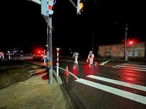 大雨による冠水で国道7号が『通行止め』解除のめどは立たず（24日午後9時半現在）新潟・新発田市