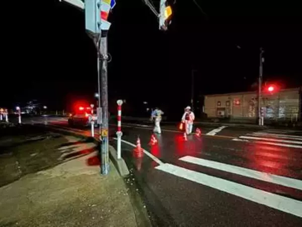 大雨による冠水で国道7号が一時通行止めに　記録的短時間大雨の新潟・新発田市