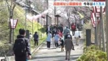 「日本三大夜桜の一つ」高田城址公園 観桜会 来場者今年は強風の影響か昨年比11万人減の41万人