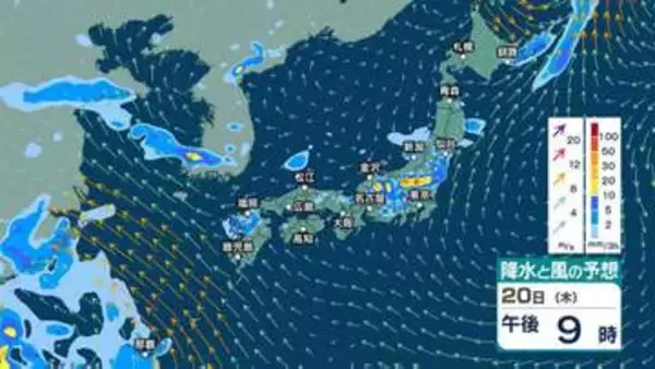 【 今後の雨 】前線は21日に東北～北陸沿岸へ　北日本・東日本で大雨のおそれ　沖縄・奄美は23日頃まで警報級大雨の可能性【25日(火)午前3時までの雨風シミュレーション・19日午後10時更新】