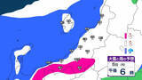 「【 新潟の雪は？ 】あす6日(火)にかけて山沿い中心に雪が強まる所も　きょう5日(月)は大気の状態が非常に不安定に【10日(土)午後3時までの雪シミュレーション・5日(月)正午更新】」の画像1