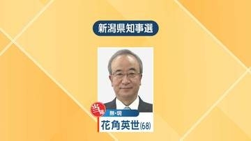 【新潟県知事選】現職・花角英世氏（68）が当選確実