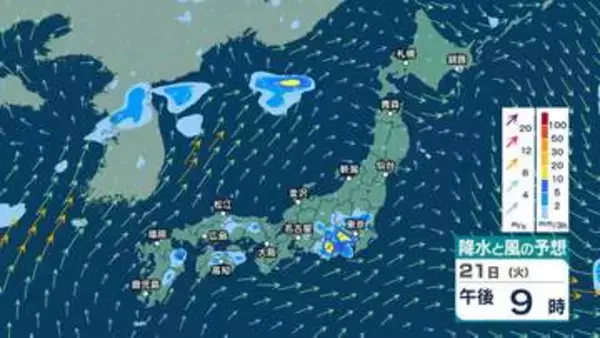 【 今後の雨 】東北～西日本では22日(水)にかけ非常に激しい雨も　東日本は40℃前後の酷暑となるおそれ【週間天気予報と25日(土)までの雨風シミュレーション・20日午後10時更新】