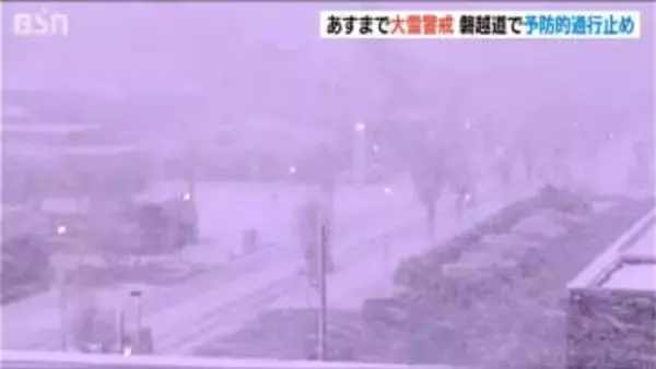 【新潟の大雪・交通情報】上越・中越の山沿いを中心に雪　12日夕方にかけて最大70cm　磐越道と国道49号の県境区間は「予防的通行止め」
