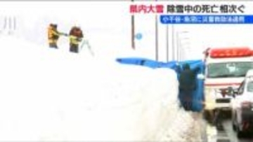 今季 除雪などによる死者は17人に【大雪】小千谷市と魚沼市に『災害救助法』を適用　新潟県