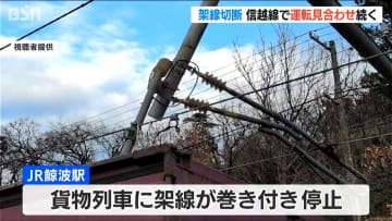 JR信越線で架線が巻き付き貨物列車が停止　越後線や弥彦線にも影響　22日始発から通常運行へ　新潟・柏崎市