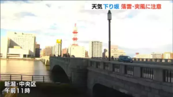 29日は“貴重な晴れ間”も天気は下り坂　新潟県内はあす30日夜遅くにかけて落雷や竜巻などの激しい突風に注意