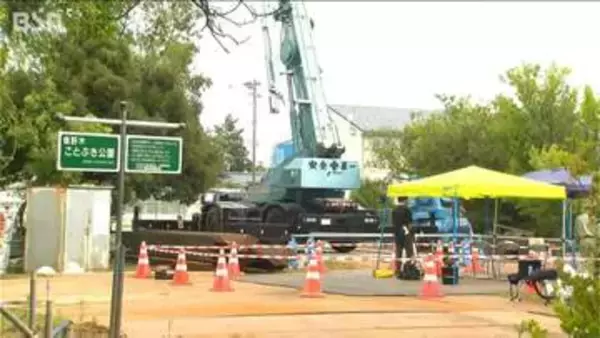 能登半島地震の液状化被害対策　地下水位下げる試験施工を開始　住民に初公開　半年～1年かけ効果検証へ　新潟市