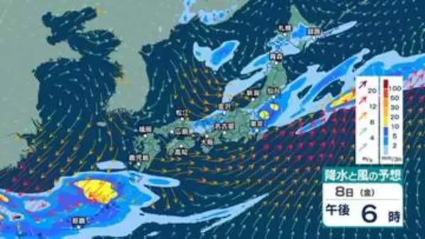 【 今後の雨 】沖縄では激しい雨や非常に激しい雨の恐れ　北日本は強風・高波に注意　8日(金)頃は北日本や東日本でも雨？ 【6日(水)～10日(日)まで雨シミュレーション・5日午後10時現在】