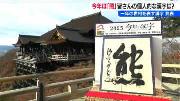 今年の漢字は「熊」に決定　みなさんは何を選んだ？　新潟市で聞きました