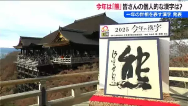 今年の漢字は「熊」に決定　みなさんは何を選んだ？　新潟市で聞きました