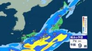 【 今後の雨 】雷を伴った激しい雨や非常に激しい雨が降る所も　7日にかけて九州～北日本の広い範囲で土砂災害などに注意・警戒【6日(月)～10日(金)の雨シミュレーション・5日午後9時更新】