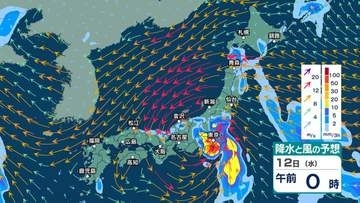 【 台風情報 】台風15号(チャンホン) 11日午後には関東甲信に接近・上陸か　非常に強い雨や暴風、大しけのおそれ【今後の進路予想と雨風シミュレーション・10日午後9時45分 気象庁発表】