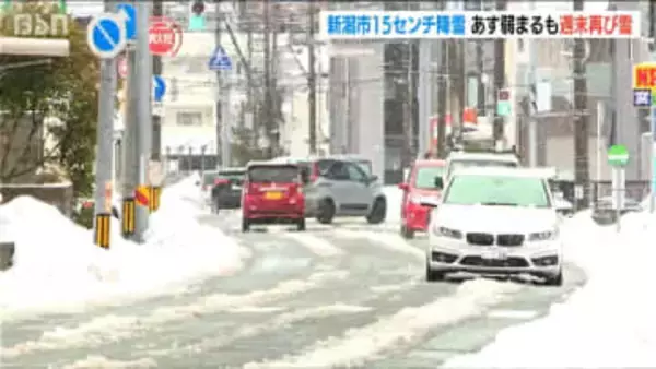 新潟県内は断続的に雪　新潟市中央区では24時間に15センチの降雪　週末から再び広い範囲で雪に