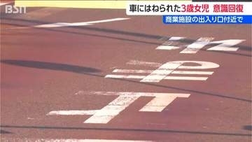 新潟県 燕市で3歳女児が乗用車にはねられる事故　一時意識不明の重体も回復へ