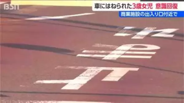 3歳の女児 意識取り戻す 商業施設の出入り口付近で車にはねられ一時意識不明に　新潟県燕市