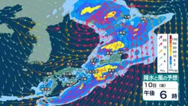 【 今後の雨 】10日(金)にかけて雷を伴う激しい雨の恐れ　西日本では10日は大雨に注意・警戒　落雷や突風などにも注意を【9日(木)～13日(月)の雨シミュレーション・8日午後8時30分更新】
