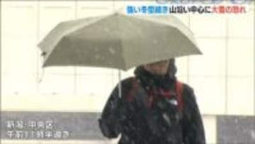 強い冬型続き山沿い中心に大雪の恐れ　新潟
