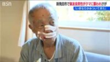 「いきなりかみついてきた」猟友会の80歳男性「怖いとかはない どうにかしても退治しなきゃと」“パニック状態”のクマに鼻骨折られるも弾を込めて駆除　新潟県新発田市