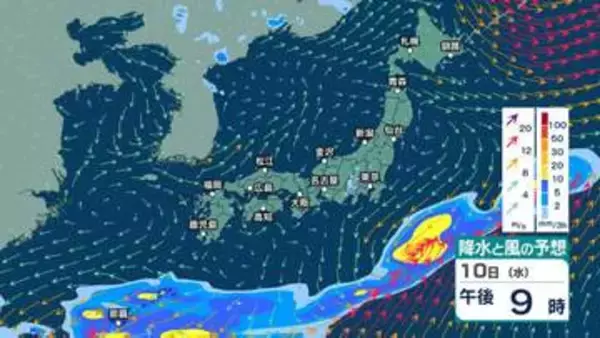 【 今後の雨 】沖縄・奄美で雷を伴う非常に激しい雨の恐れ　14日(日)頃からは太平洋側中心に「警報級大雨」か【10日(水)～15日(月)午後3時の雨風シミュレーション・10日正午更新】