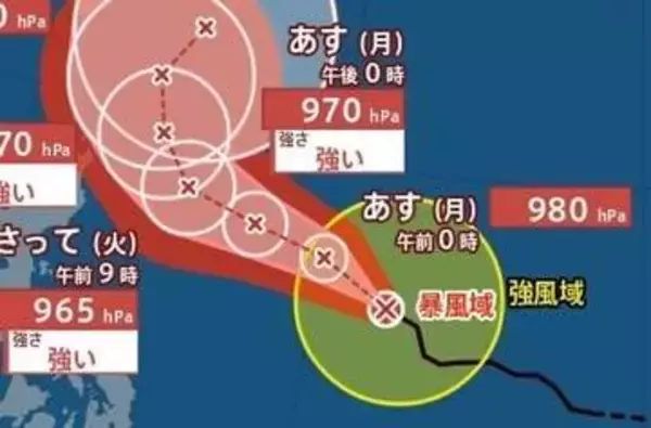 【台風情報】「台風7号(メーカラー)」　最大瞬間風速55m/s・中心気圧965hPaまで発達見込み　明日22日には“強い勢力”に　進路予想・雨風シミュレーション【気象庁21日発表】