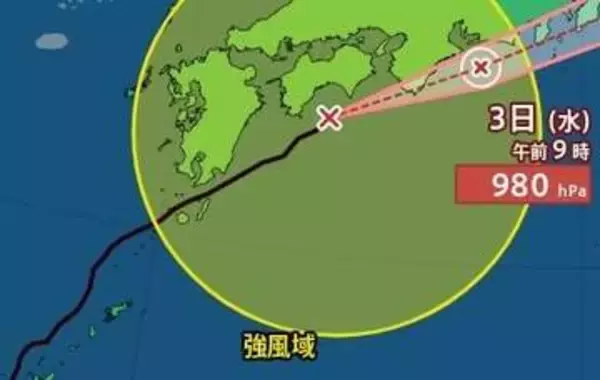 【台風情報】台風6号進路予想　3日は東海や関東で大雨ピークに　近畿・東海・関東甲信で「線状降水帯」が発生して大雨災害発生の危険度が急激に高まる可能性　1時間ごとの雨風シミュレーション【気象庁3日7時45分発表】