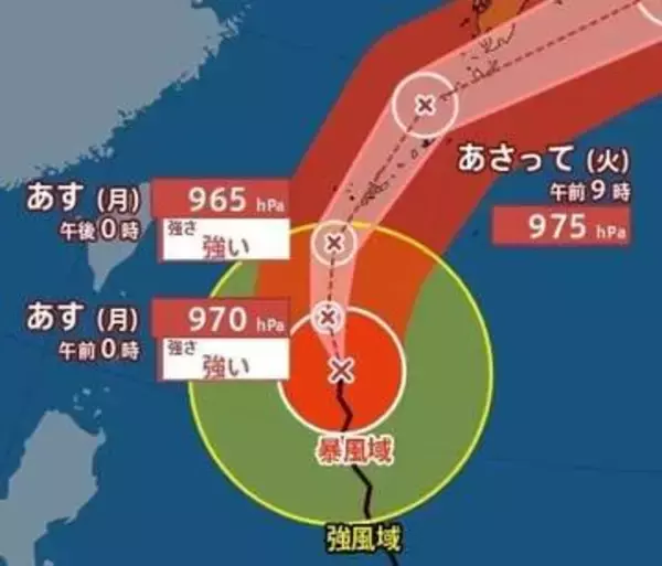 【台風情報】「台風6号(チャンミー)」最大瞬間風速50m/s・中心気圧965hPa  “強い勢力”へと発達しながら日本に接近　西日本・東日本で警報級大雨のおそれ　今後の進路・勢力は？気象庁31日最新情報【6月5日(金)にかけての雨風シミュレーション】
