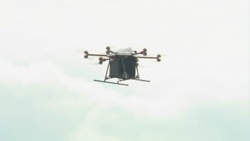 ドローンで17キロ先の岬まで「お弁当配達」　ソフトバンク×松江市が実証実験　ドライバー不足…物流の課題解決の一手となるか